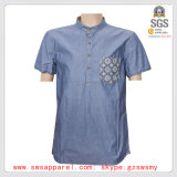 Short Sleeve Cotton Woven Casual Shirt for Men
