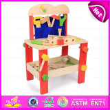 2015 Wooden Kids Tool Table Set Toys, DIY Tool Play Toys Wooden Toy Tool Set, Big Funny Wooden Tool Platform Tables Toys W03D061