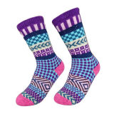 Ladies Quality Middle Jacquard Socks