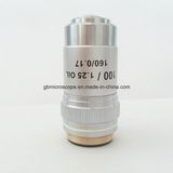 Frosted Silver Colour Shell 100X Immersion Oil Microscope Achromat Objective