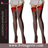 Sweet Girl Red & Bowknot Women's Stockings for Uniform (WZ01-037)