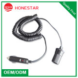 Car Cigarette Lighter with Spring Extension Wire