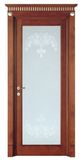 Italy Style Interior Wood Glass Flush Door