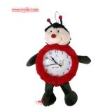Plush Clock Ladybug Clock Toy