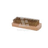 The Newest Japan Style Brass Wire Brush with Wooden Handle, Brush Steel Wire Brush Cleaning Brush (SJIE3111)