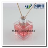 100ml Square Aroma Glass Bottle Glass Perfume Bottle with Silver Lid