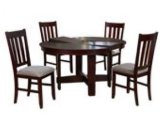 Cherry Aaron Dining Room Set with 4 Dining Chairs Wooden Furniture