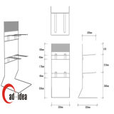 Booklet Display Shelf /Advertising Stand (MDR-617)
