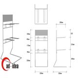 Booklet Display Shelf /Advertising Stand (MDR-617)