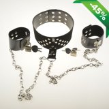 Neck & Wrist Handcuff PU Leather/Bondage Restrains/Bondage Gear/Sex Toys/Adult Product for Couple Flirting Game Fetish