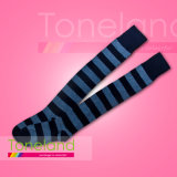 Ladies Fashion Striped Knee Over Socks (WKA0002)