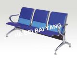 (D-10) Plastic-Sprayed Waiting Chair with Punched Steel Plate