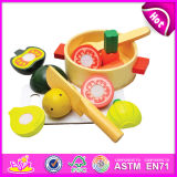 2014 New Wooden Cutting Toy for Kids, Role Play Toy Cutting Toy for Children, Kitchen Pretend Toy Cutting Toy for Baby W10b082