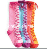 Lady Boots Socks Colorful
