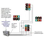 Solar Powered Traffic Lights-Intersection Configuration