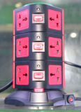 3 Layer USB Port Extension Power Socket