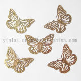 Metal Gold Butterfly Wall Decoration (YL-ZS007)