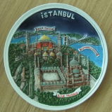 Ceramic Souvenirs Plate, Ceramic Souvenirs with Turkey Design