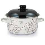 Belly Shape Enamel Pot with Cover