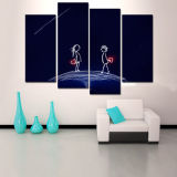 4 Piece Canvas Art with Frame