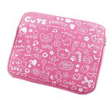 Pink Neoprene Laptop Case Sleeve (FRT01-342)