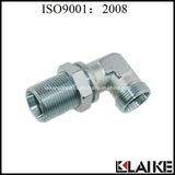 90 Degree Metric Male 24degree H. T. Hydraulic Bulkhead Fitting (6D9)