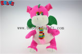 China Manufacturer Pink Stuffed Dinosaur Animal Toy with Scarf in 10
