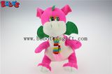 China Manufacturer Pink Stuffed Dinosaur Animal Toy with Scarf in 10