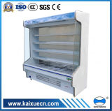 Front Open Commercial Refrigerator Showcase with Night Curtain