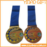 Custom 3D Award Gold Medal with Ribbon (YB-MD-53)