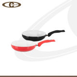 Red or Black Ceramic Frying Pan