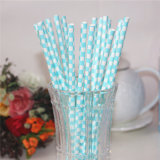 Disposable Party Supply Paper Striped Straw
