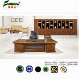 Melamined Density Fiberboard Wood Veneer Office Table
