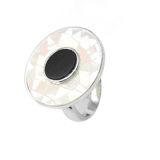 Gemstone Jewellery 925 Silver Mop Ring