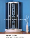 Black Shower Room with Light and Computerized Control Panel 