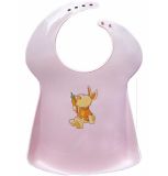 Cute Infant / Baby Girl Disposable Plastic Bibs with Snap Closure