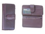 Genuine Leather Checkbook Wallet (BRN) 