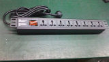 Universal PDU 8 Outlet with Current and Voltage Display