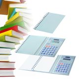 High Quality 8-Digit Eco-Friendly Solar Calculator with Notebook for Promotion