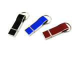 Fashion Famous Leather Surface USB Disk Metal USB Flash Drive