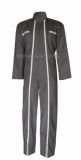 100%Polyester Long Zipper Work Garments Coveralls with Reflective Tape