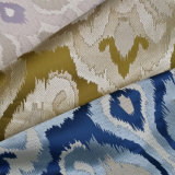 Ikat Damask Jacquard Woven Viscose Sofa Fabric