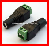 2.1 Mm DC Power Connector for CCTV Camera, 2.1 X 5.5 X 14 Mm DC Power Female Connector Plug