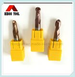 HRC45 Copper Coating Carbide Ball Nose Machine Tool