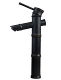 Traditional Bamboo Joint Oil-Rubbed Bronze Finish Bathroom Sink Faucet