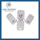 White PVC One Color Printing Jewelry Set Card (CMG-078)