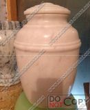 White Marble Cremation Urns for Tombstone