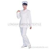 White Color Nurse Uniform for Winter (T-1003)