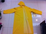 Yellow PVC/Polyester Fire Retardant Longcoat