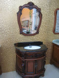 Classical Solid Wood Bathroom Cabinet (B8062B)